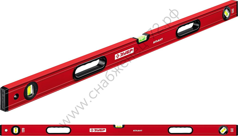 ЗУБР АТЛАНТ, 1200 мм, уровень с усиленным профилем (34585-120)