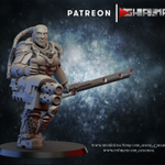 Adeptus Mechanicus Battle Servitors Боевой сервитор №4 с мельтой миниатюра для dnd, днд, pathfinder, фентези, Настольная игра, НРИ, Варгейм, РПГ