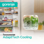 Отдельностоящий холодильник Gorenje NRK6202EBXL4