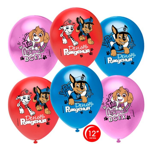 Шар латекс Щенячий патруль ассорти