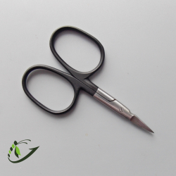 Ножницы прямые Scissors Big loop BLACK 4"