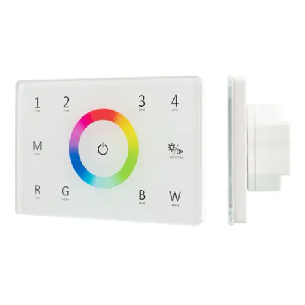 Панель Sens SMART-P85-RGBW White (230V, 4 зоны, 2.4G) (Arlight, IP20 Пластик, 5 лет) 028404