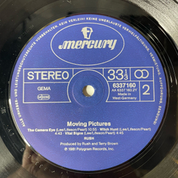 Винтажная виниловая пластинка LP Rush Moving Pictures (Германия 1981) Tom Sawyer