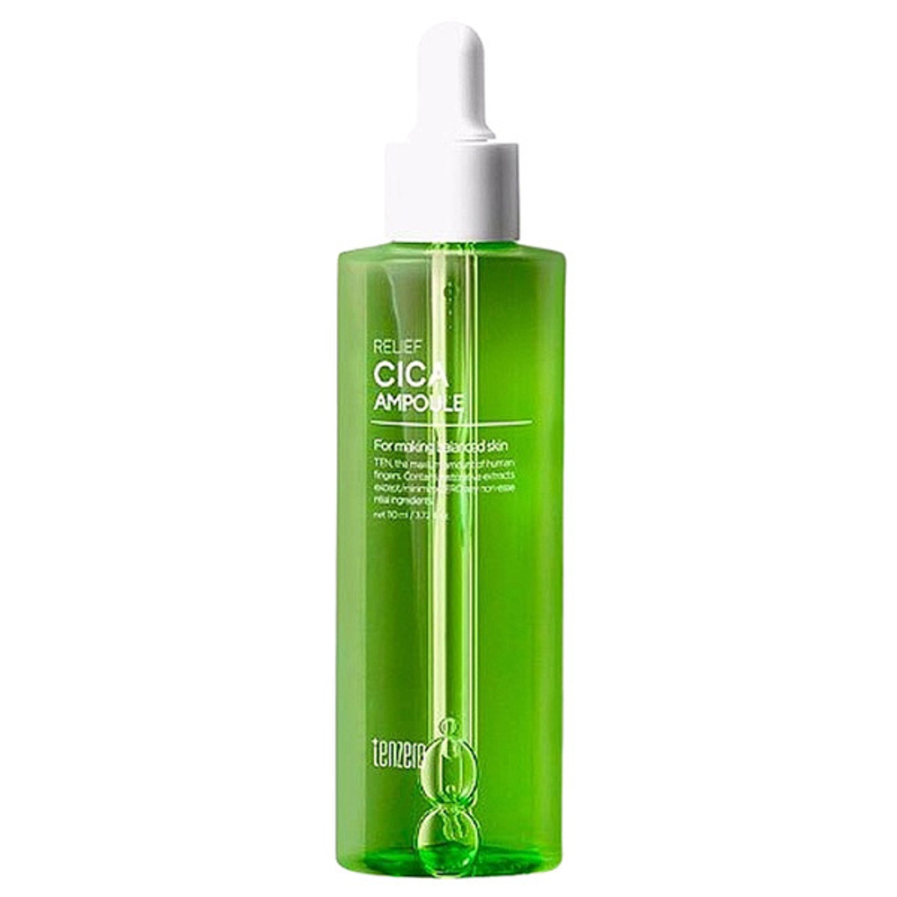 Успокаивающая ампульная сыворотка с центеллой азиатской Tenzero Relief Cica Ampoule 110мл