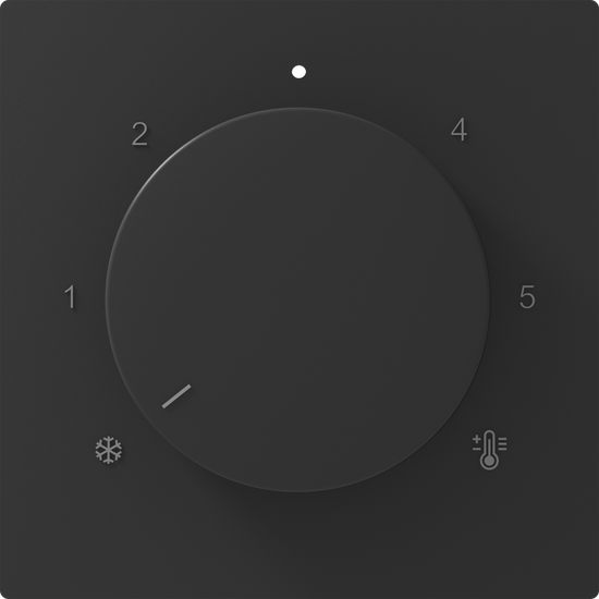 Накладка для регулятора тёплого пола DB23100,  матовый карбон,  серия A07