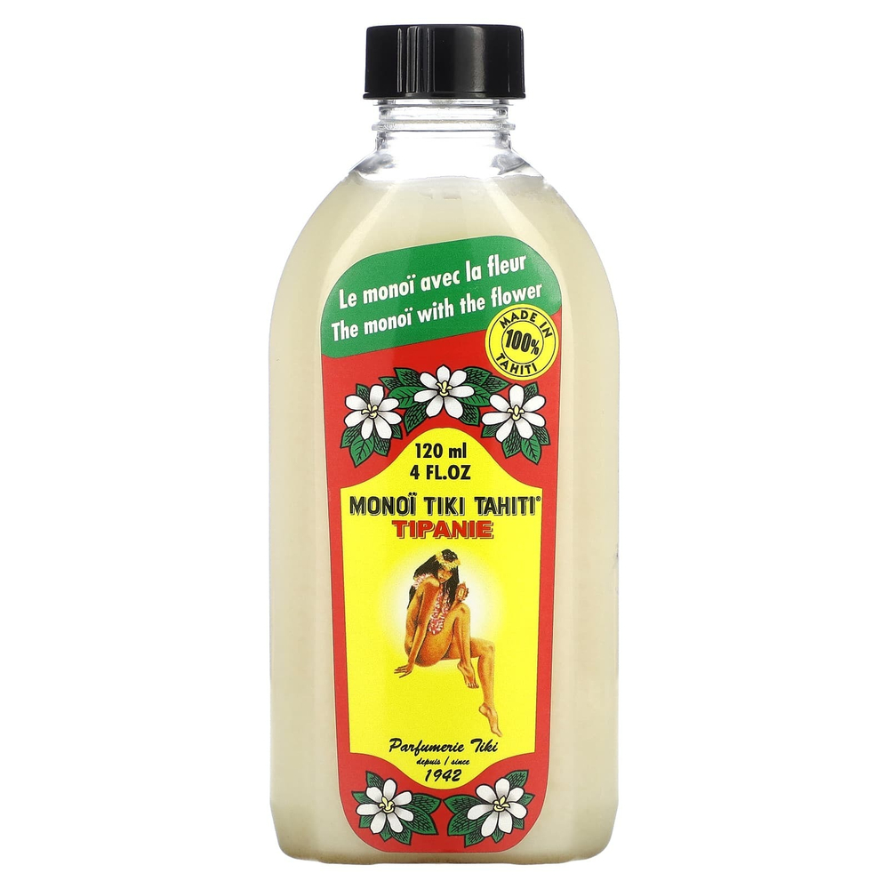 Monoi Tiare Tahiti, Monoi Tiki Tahiti®, типани, кокосовое масло, 120 мл (4 жидк. унции)
