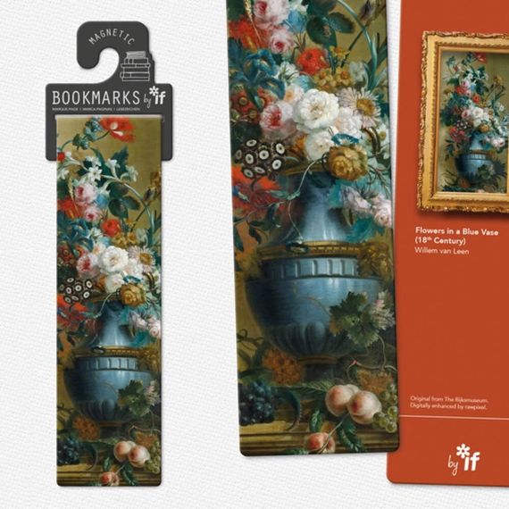 Əlfəcin \ Закладки \Classics Magnetic Bookmarks - Flowers in a Blue Vase