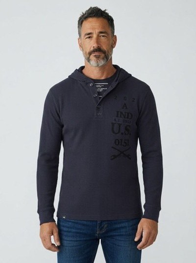 Толстовка Alpha Industries Langdon (т. синяя - r.blue)