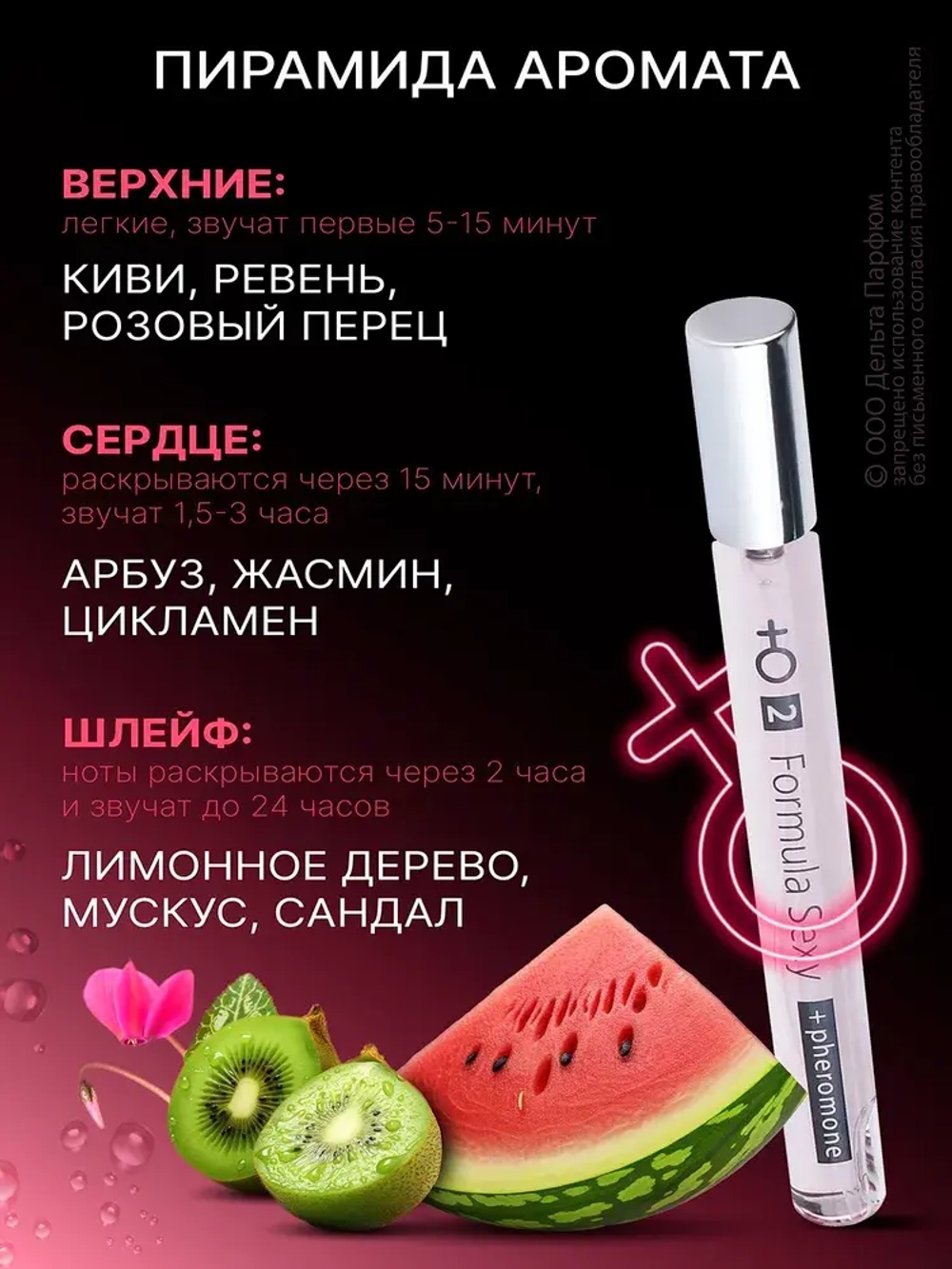 Туалетная вода для женщин "FORMULA SEXY #02" (с феромонами) 17мл Россия