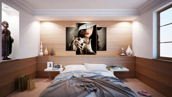 Модульная картина "Роковая женщина"