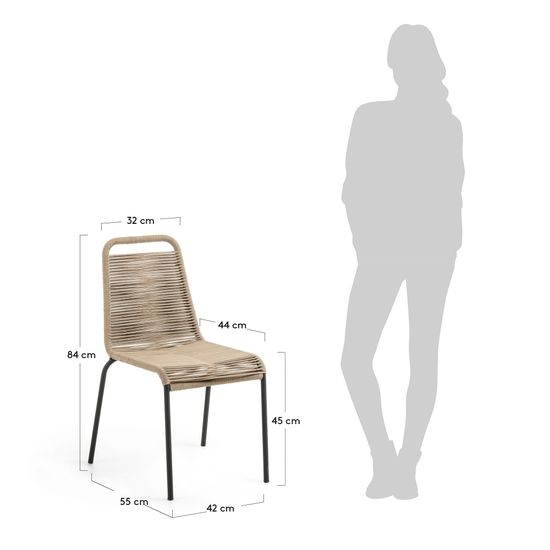 Стул Glenville бежевый Испания La Forma