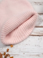 шапка ангора зимняя пушистая вязаная модная