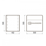 Держатель для губки SH-01 LG нерж.сталь/светлое золото