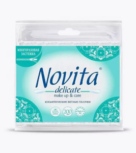 ВАТНЫЕ ПАЛОЧКИ NOVITA DELICATE 200 ШТ