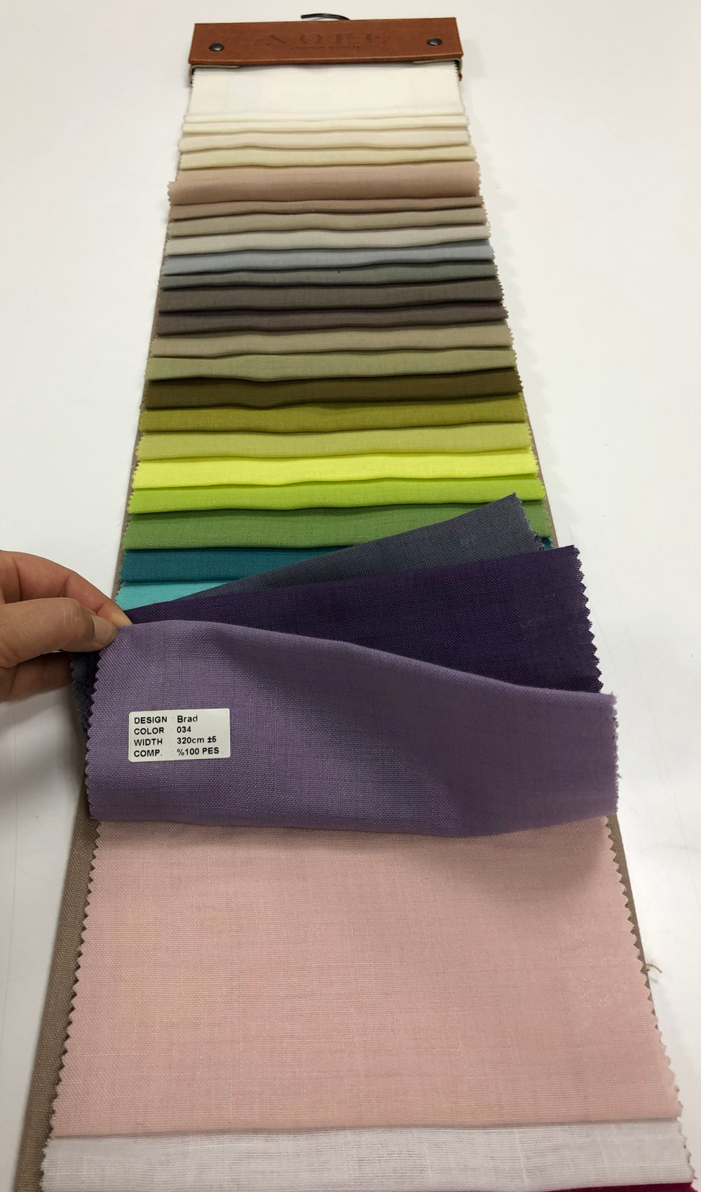 Тюль однотонная под лен Nope арт. Brad