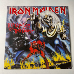 Винтажная виниловая пластинка LP Iron Maiden The Number Of The Beast (Japan 1982) (No Obi)