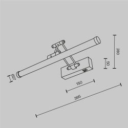 Бра Maytoni   MIR268WL-L3W3K