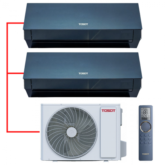 Мульти сплит-система TOSOT на 2 комнаты (25+70 кв.м.) серия CLIVIA