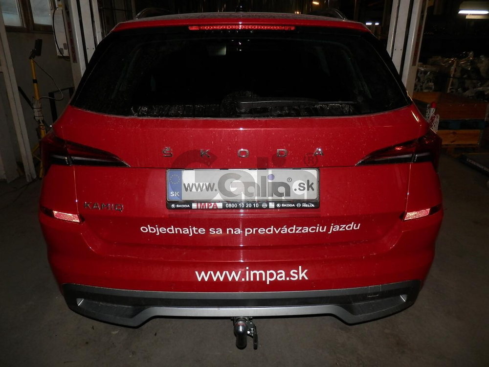 Оцинкованный фаркоп на Skoda Kamiq только для моделей с подготовкой под фаркоп 2019- (без электрики), Galia S136C