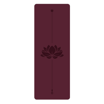 Каучуковый коврик для йоги Lotus Red Wine 185*68*0,5 см нескользящий