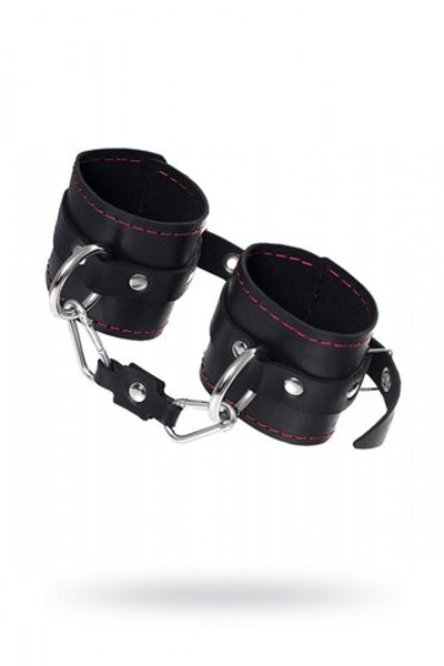 Наручники Pecado однослойные с контрастной строчкой