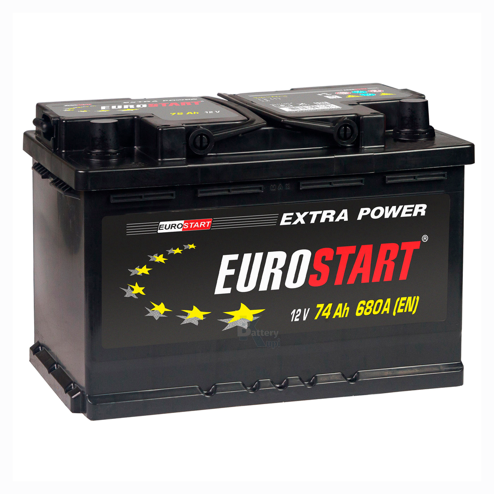 Аккумулятор EUROSTART Extra Power (74Ah, 680A, L+) EU741