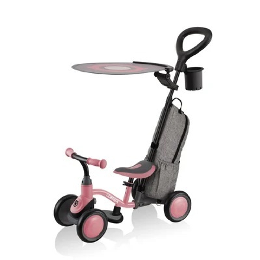 Беговел-каталка Globber Learning Bike 3 в 1 Deluxe Pastel Deep Pink