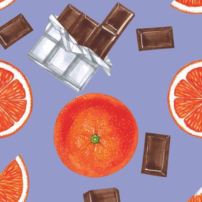 Апельсины, шоколад)