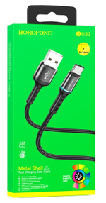 Кабель USB - Lightning BOROFONE BU33 (черный) 1м