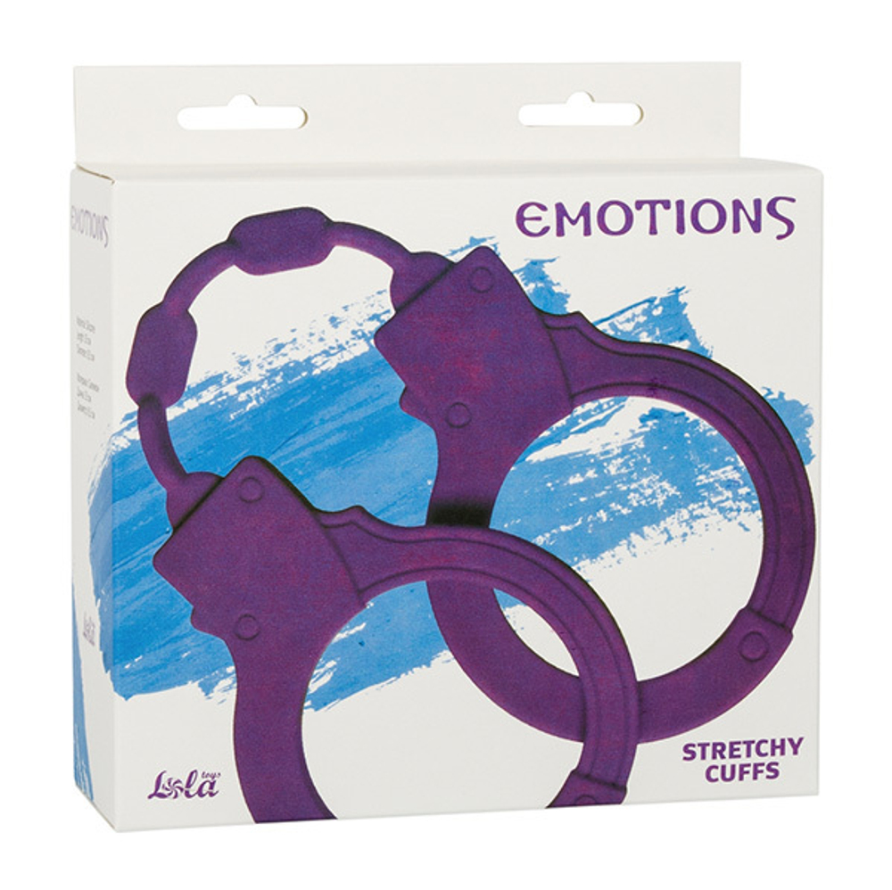 Силиконовые наручники Lola Games Stretchy Cuffs Purple 4008-02Lola