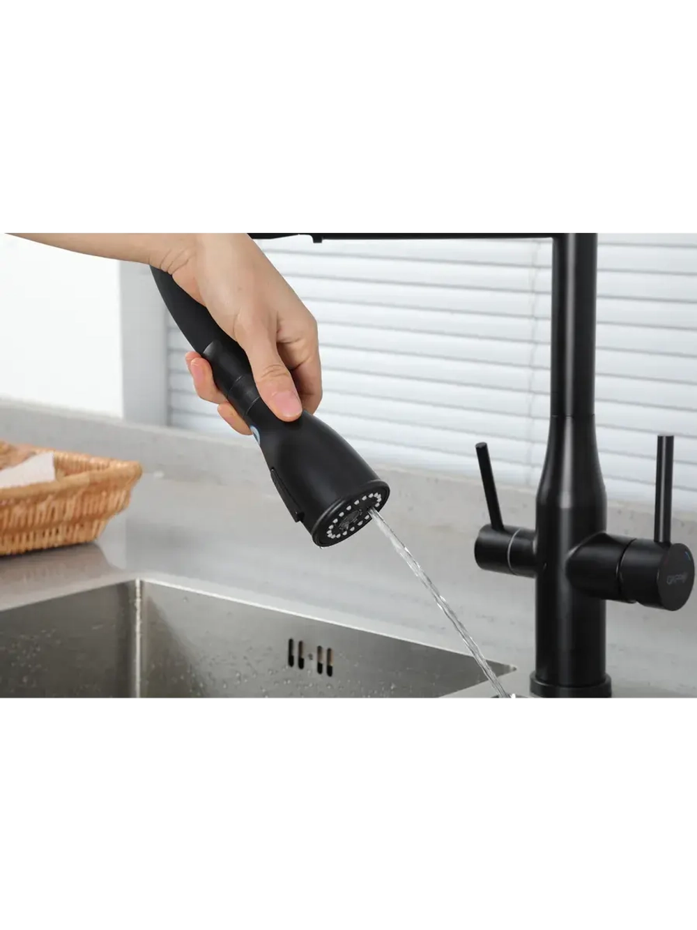 Смеситель для кухни с подключением к фильтру Gappo G4399-76