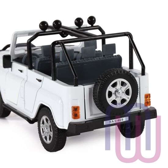 МОДЕЛЬ МАШИНЫ 1/24 УАЗ-469 БЕЛЫЙ