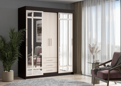 шкаф-купе Фортуна Венге / Дуб Белфорд