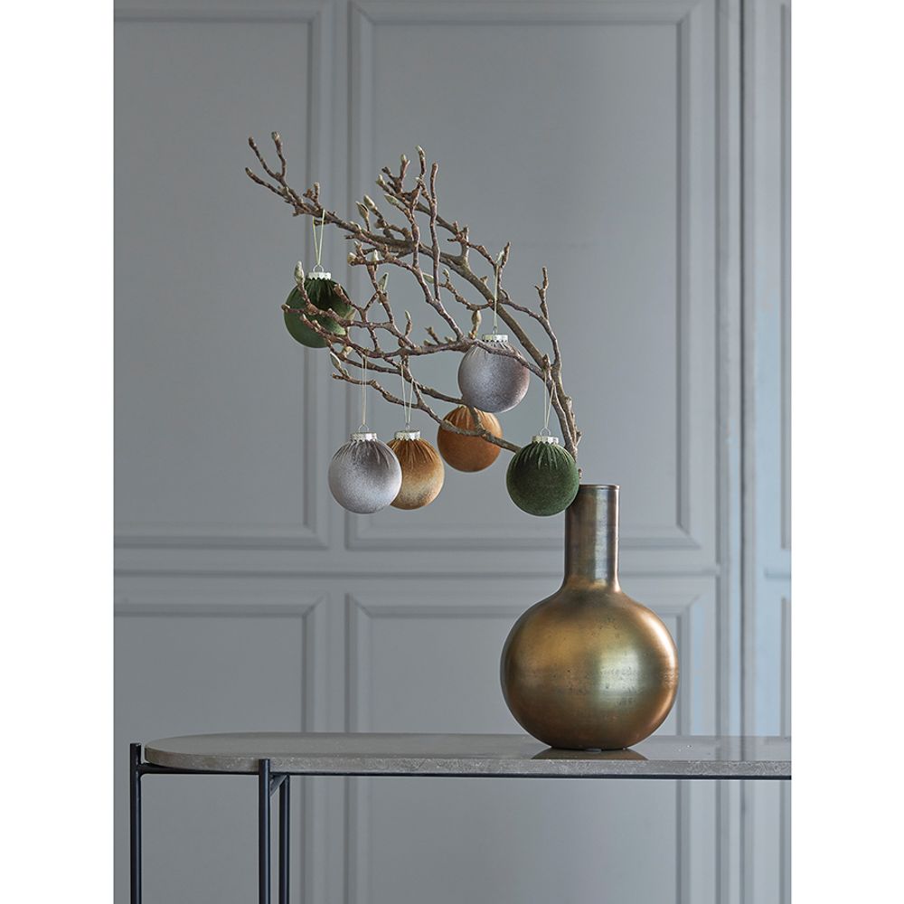 Набор ёлочных украшений Velvet Christmas из коллекции New Year Essential, 6 шт.