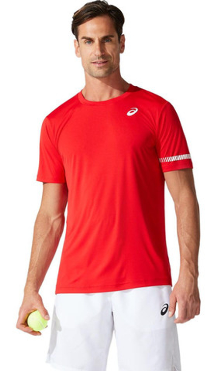 Мужская теннисная футболка Asics Court M SS Tee - красный