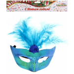 Маска карнавальная "Морская волна", микс (синий,бел,розовый)