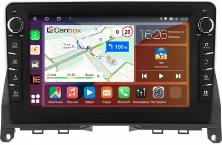 Магнитола для Mercedes-Benz C-класс W204 2007-2011 - Canbox 9-702 Android 10, ТОП процессор, CarPlay, 4G SIM-слот