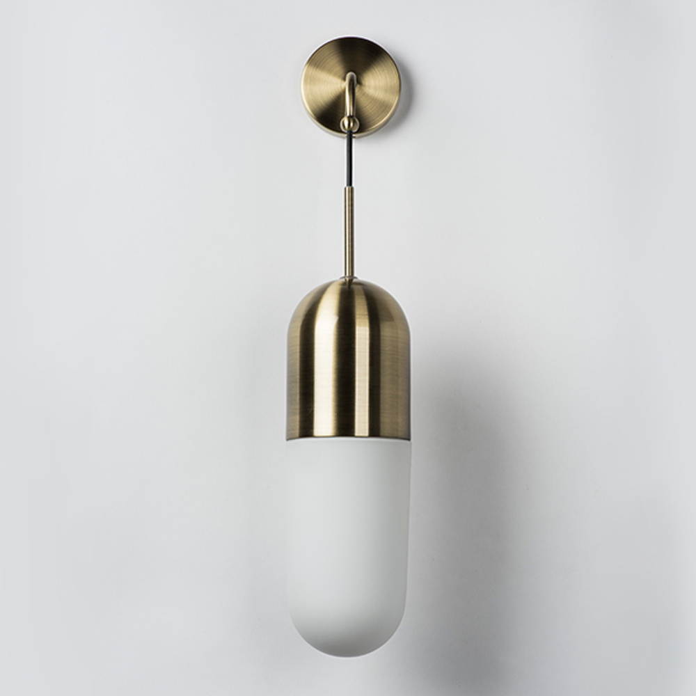 690611 Бра RAMO 1х40W E27 БРОНЗА/БЕЛЫЙ