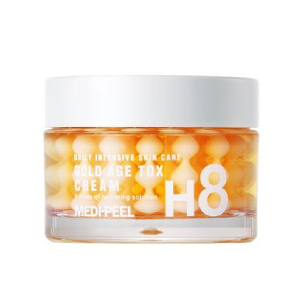 [Medi-Peel] Gold Age Tox H8 Cream - Антивозрастной капсульный крем с экстрактом золотого шелкопряда, 50 мл