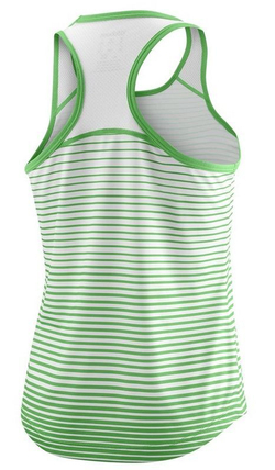 Футболка для девочки теннисная Wilson G Team Striped Tank - andean toucan