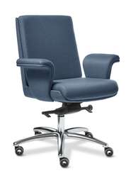 Кресло Split B Chrome ткань синяя