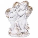 Статуэтка из гипса «Ангелы пара» 20см позолота