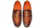 LOUIS VUITTON Hockenheim Casual Shoes Men Chestnut/Orange