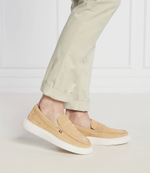 Кожаные мокасины Tommy Hilfiger - бежевый(FM0FM04440)