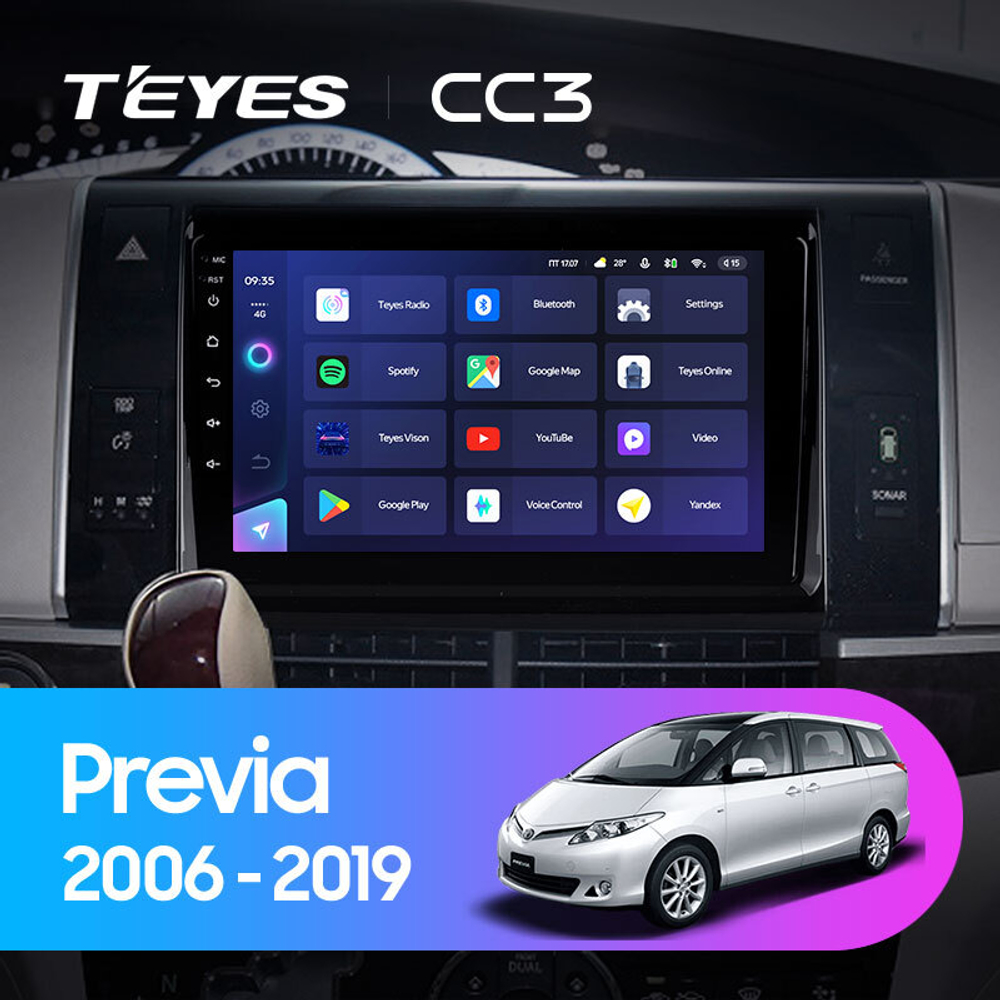 Teyes CC3 9" для Toyota Previa 2006-2019