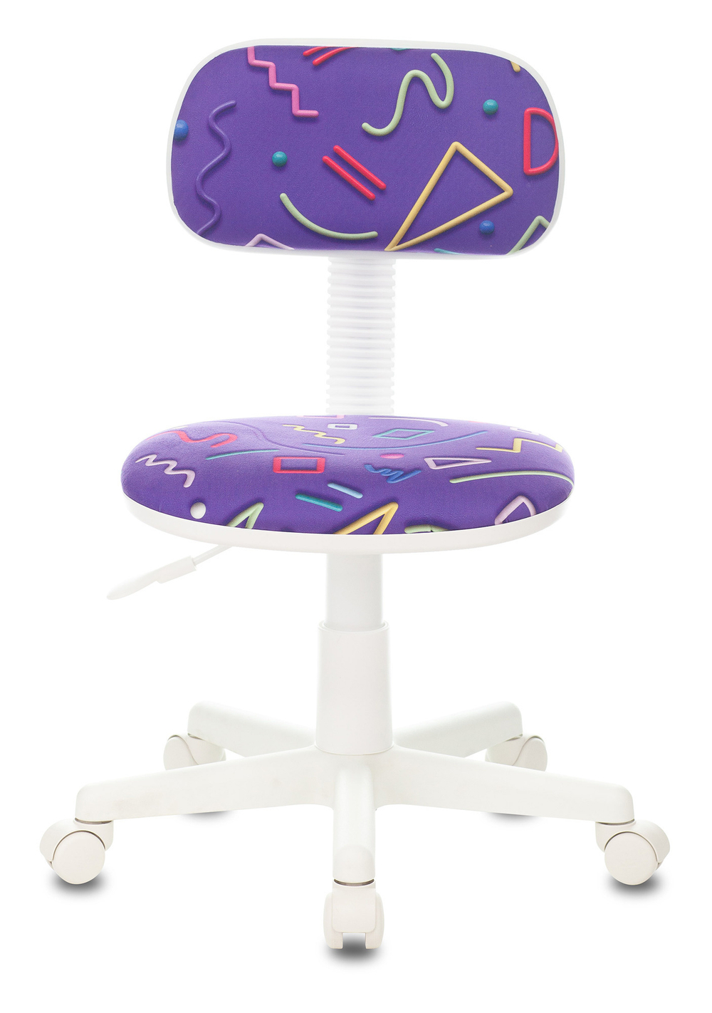 Кресло детское Бюрократ CH-W201NX фиолетовый Sticks 08 крестов. пластик