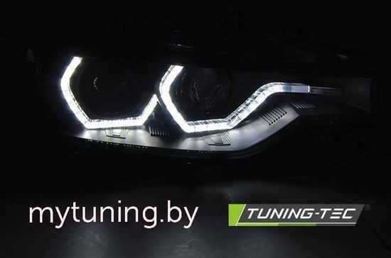 Фары ANGEL EYES LED DRL CHROME для BMW F30/F31 LCI 15-18