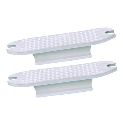 TATTINI Резинки для стремян прямые, белые, 120 мм (2шт)