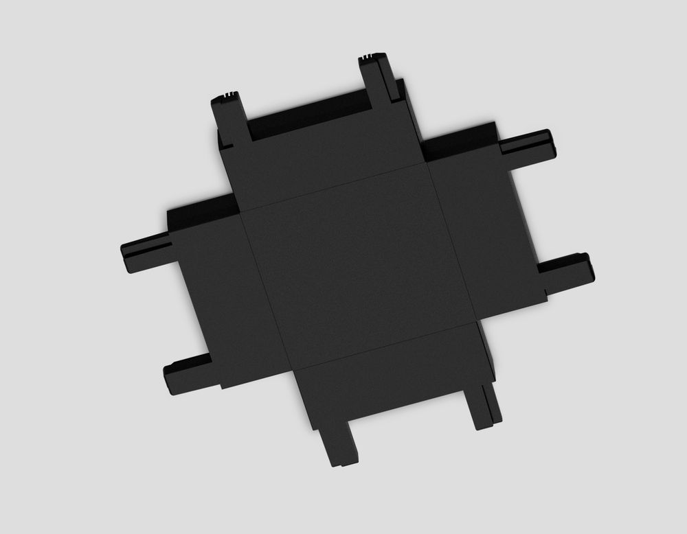 Ambrella Коннектор X-образный для накладного шинопровода Magnetic Ultra Slim Track System GV1127