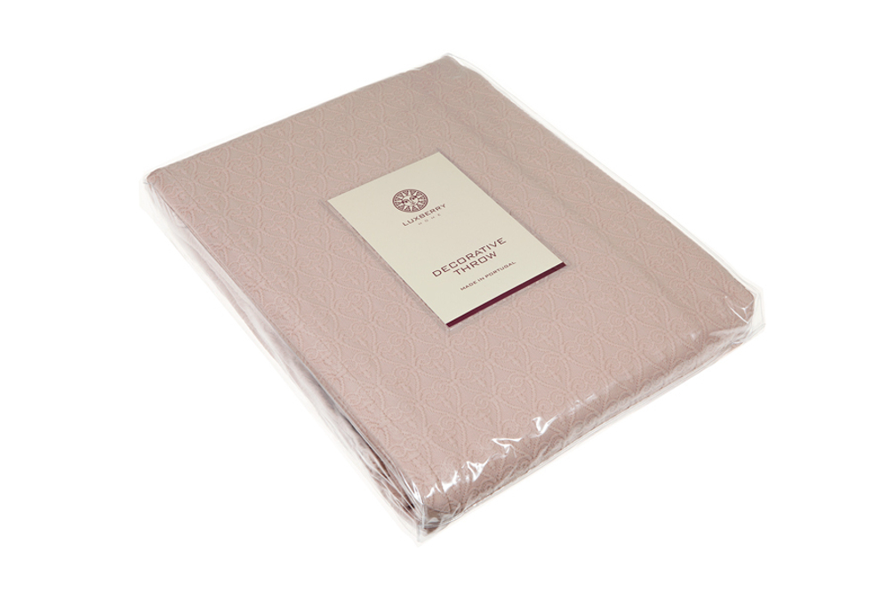 Покрывало 200x220 Luxberry English Style розовое Португалия упаковка